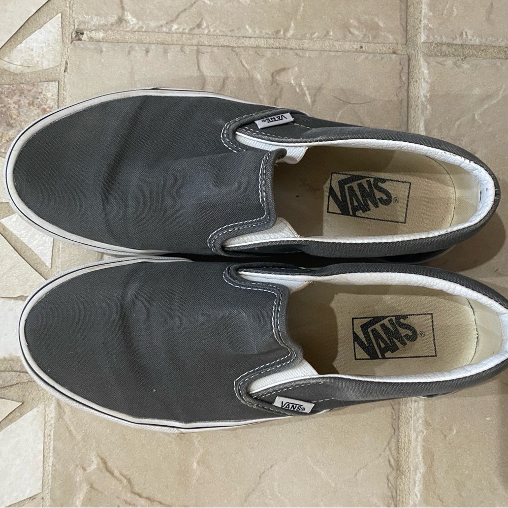 Vans Charcoal Slip-On Loafers